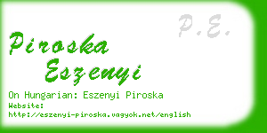 piroska eszenyi business card